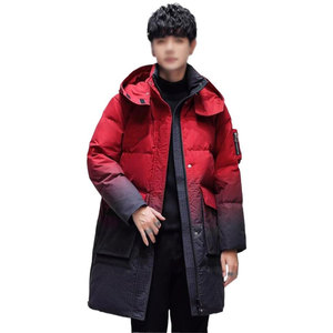 OEM Winter Custom Manufacturer Men's Sublimation Oversized Puffer <b>Down</b> Jackets With Hooded - Product Image 2