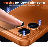 Pour 17 Pro Max protecteur d'objectif de caméra 9H dureté 3D Radian anti-rayures Anti-cassé protecteur d'écran en verre trempé
