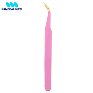 Pinzas Profesionales para Extensión de Pestañas al por Mayor, Pinzas de Precisión de Acero Inoxidable para Pestañas, Herramientas de Salón de Belleza de INNOVAMED - Product Image 4