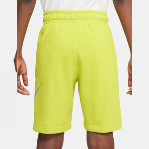 Pantalones cortos de lana amarilla opaca con logotipo personalizado para hombre, ropa de calle hasta la rodilla, estilo informal con cordón, servicio OEM, patrón sólido - Product Image 2