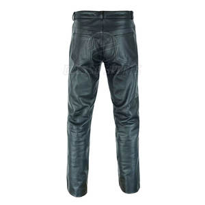 Pantalones de Cuero para Hombre, Corte Ajustado, Estilo Moderno, Ropa Urbana, Pantalones de Cuero Genuino, Corte Ajustado, Estilo Casual y Elegante - Product Image 2