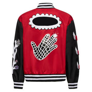 Chaqueta universitaria personalizada para hombre, fabricante OEM, lana y piel sintética, estilo de béisbol clásico con parches de chenilla, pedidos al por mayor - Product Image 6