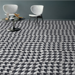 Design 3D moderne multicolore 600x600mm carreaux de porcelaine brillant imperméable au feu pour la décoration intérieure d'appartement artistique - Product Image 6