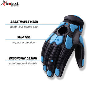 KOKAL SPORTS-guantes de impacto para hombre, protectores cómodos con TPR, protección contra el calor, protección contra el desgaste - Product Image 5