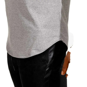 95% coton 5% élasthanne personnalisé logo privé fitness vêtements de sport vêtements de sport plaine blanc hommes t-shirt Top qualité gym t-shirts - Product Image 3