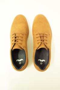 Men's Combined Design Leather Sneakers with <b>Brown</b> <b>Laces</b> Premium <b>Shoes</b> Collection - Product Image 2