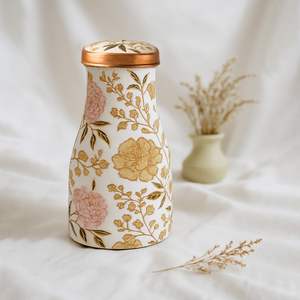 Botella de cobre a prueba de fugas acabado suave aumenta la digestión y el metabolismo duradero eco seguro adecuado para fitness yoga y viajes - Product Image 6