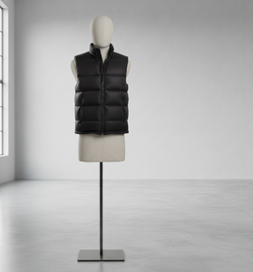 Chaleco Acolchado de Invierno para Hombre de Alta Calidad, Chaqueta sin Mangas, Cálida, Gruesa, Ligera, 100% Poliéster en Color Negro - Product Image 4