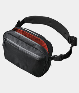 Usine personnalisé unisexe rayé fermeture éclair sac de poitrine Portable étanche Tech fronde pochette bandoulière Fanny Pack Polyester mode - Product Image 3