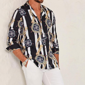 Camisa Casual de Manga Corta con Botones, de Franela con Estampado Completo Personalizado, para Hombre, de Secado Rápido, Transpirable, para Playa, Precio Económico en Oferta - Product Image 3