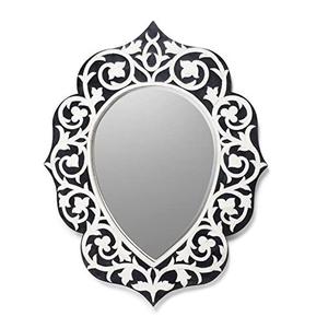 Hoteles y decoración del hogar Espejo colgante de pared duradero Hecho a mano Diseño de incrustaciones de hueso decorativo Marco de espejo Decoración del hogar - Product Image 1