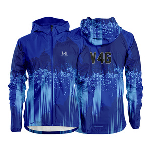 Wear 4 Games Custom Waterproof Eco Friendly 100% Nylon Coated Lightweight Windproof Breathable Quick Dry Unisex Windbreaker - Product Image 3