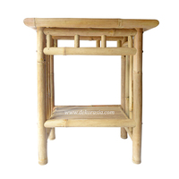Table pliante en bambou de style moderne et écologique, console et tables basses démontables pour la salle à manger