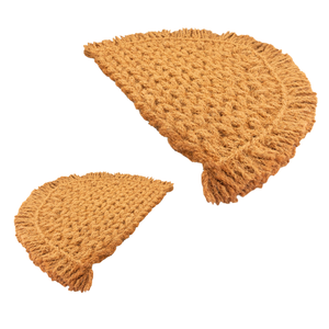 แผ่นปูหน้าประตูถักลายพระจันทร์ครึ่งเสี้ยวที่ออกแบบมาเพื่อให้พื้นของคุณสะอาดและมีสไตล์ - Product Image 1