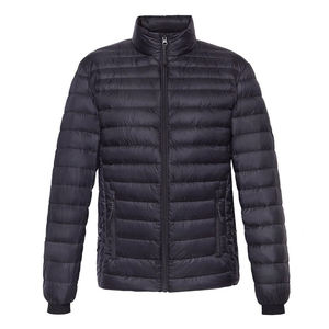 Veste matelassée pour homme en toile de haute qualité personnalisée 2025, décontractée, longue, d'hiver, imperméable, respirante, chaude, avec logo personnalisé - Product Image 4
