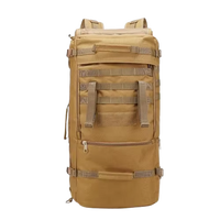 Sac à dos tactique de grande capacité 60L pour hommes, sac de voyage, sac à dos de randonnée, sac de camping, sac imperméable pour hommes