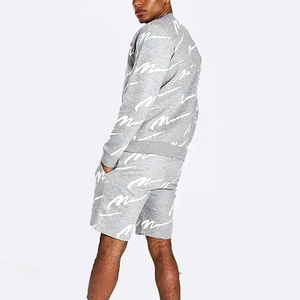 Conjunto de camiseta y pantalón corto personalizado para hombre, chándal 100% de algodón, conjunto de pantalones cortos de malla, camiseta con pantalones cortos, conjuntos gemelos - Product Image 5