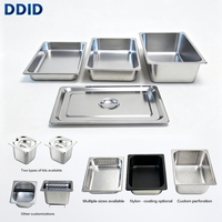 Pan GN Steam Table Ukuran Penuh 1/1 Gaya Amerika, Pan Hotel Stainless Steel Serbaguna, Penjualan Langsung Pabrik, Dapat Disesuaikan