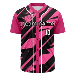 Camiseta de Béisbol Unisex Transpirable de Calidad Superior, Nombre del Equipo Personalizado, Manga Corta, Estilo Hip Hop, Uniformes Deportivos con Estampado Personalizado - Product Image 1