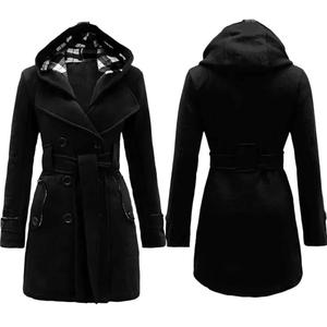 Manteau d'hiver chaud à capuche pour femmes grande taille personnalisé veste courte en faux vison tissé nouveau manteau - Product Image 4