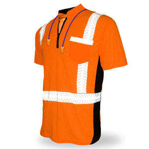 En gros polos haute visibilité réfléchissant sécurité haute visibilité à manches longues t-shirt pour la vente en gros meilleure mode personnalisée - Product Image 3