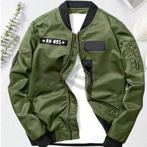 Chaqueta de manga larga con parche de cierre de cremallera informal para hombre, abrigo versátil, venta al por mayor, precio bajo, ropa deportiva de fábrica - Product Image 6