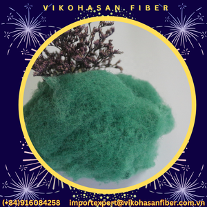 แผ่นรองที่นอนรีไซเคิลได้สีเขียวแบบแข็ง15D SD เกรดเส้นใยโพลีเอสเตอร์สีเขียว - Product Image 3