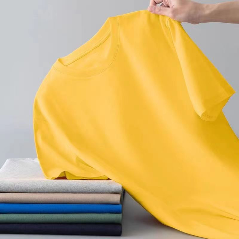 [Mangas cortas de color sólido] Amarillo
