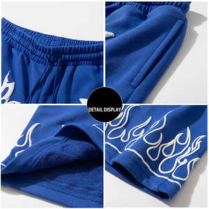 2025กางเกงวอร์มออกกำลังกายสำหรับผู้ชายกางเกงขาสั้นผ้าฟลีซพิมพ์ลายพัฟปรับแต่งได้ขนาดกลางไซส์ใหญ่พิเศษระบายอากาศได้ดีสำหรับ300Gsm - Product Image 6