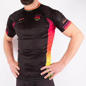 Rashguard unisexe à manches courtes de compression pour BJJ, protection solaire, séchage rapide, imprimé, écologique, pour hommes et femmes - Product Image 5