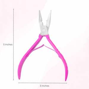 Pince pour extensions de cheveux Coudre dans les applications de trame et élimination de la kératine Pochette en cuir incluse - Product Image 3