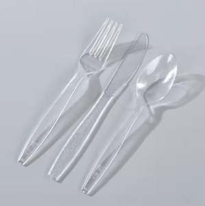 Cuchara plegable de plástico pequeño transparente/blanco desechable al mejor precio de Vietnam - Product Image 1