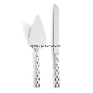 Set of 2 Stainless Steel Table Decorative Home Dining <b>Cake</b> Server and Knife Marvelous Designing Handmade Top <b>Sale</b> <b>Cake</b> Server - Product Image 3