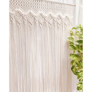Hermoso Cortinón de Macramé Bohemio, Decoración de Pared de Algodón de Alta Calidad para Bodas - Product Image 1