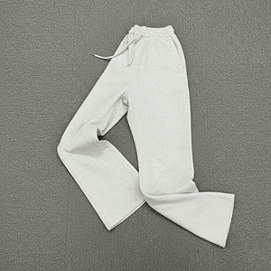 Pantalones de chándal acampanados de algodón 100% hechos a medida para mujer, pantalones de chándal de Hip Hop de pierna ancha y recta transpirable de alta calidad para mujer - Product Image 5