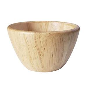 Mini bol de madera maciza ecológico, tazón de madera con logotipo personalizado, precio barato, producto de uso hecho a mano - Product Image 2