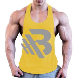 Vente en gros de débardeurs pour hommes en coton/fibre de bambou respirants, broderie 3D, couleur unie, nouvelle collection été 2023 - Product Image 1