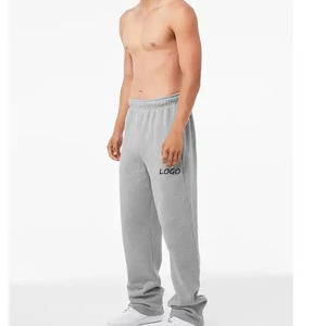 Pantalones Deportivos Largos para Hombre, al por Mayor, Modernos, con Logotipo Personalizado, 100% Algodón, Ligeros, Cintura Elástica, Diseño Liso - Product Image 3