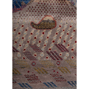 Alfombras Anudadas a Mano de Lana y Seda de Bambú con Patrón Abstracto Rosa y Morado Manchaha Les-2787 para Uso Doméstico Importadas de Jaipur Rugs US - Product Image 3