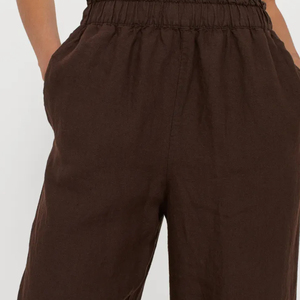 Cotton Linen Pants Women Spring & Summer Large Size Solid Color Hip Pants <b>Elastic</b> <b>Waist</b> Loose Casual Woman's Linen <b>Trousers</b> OEM - Product Image 2