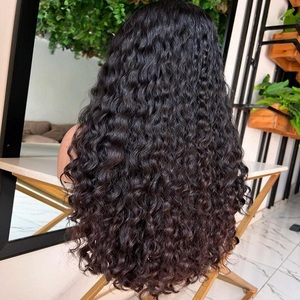Extensiones de cabello humano natural 100%, calidad de exportación, rizado, onda frontal, con Clip, virgen, Remy - Product Image 5