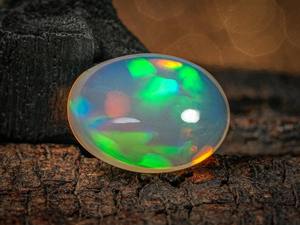 Ópalo de Fuego Etíope Blanco de 5.80 CT, Piedra Suelta, Creado en Laboratorio, Certificado por Terceros, Cambio de Color, Piedra de Nacimiento de Octubre, para Joyería - Product Image 5