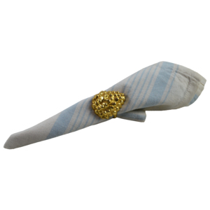 Rond de serviette en métal de qualité supérieure avec anneau de serviette en métal de finition plaqué or pour décor de restauration de fête d'événement utiliser un rond de serviette - Product Image 2