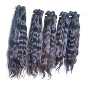 100% Virgin Cuticle Aligned Indian Bundle Unprocessed Wholesale Raw natural <b>color</b> black women Weaving Human <b>Hair</b> <b>Extensions</b> - Product Image 1
