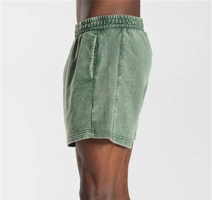 Custom ribbed side vintage washed workout jogger Short Custom sweat shorts for men CustomMade men Shorts - Product Image 2