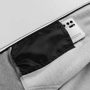 Sweat à capuche oversize pour homme, décontracté, imprimé sur mesure, pour l'hiver, avec plusieurs poches zippées, en polyester/coton - Product Image 3