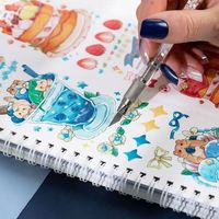 A5 mignon éducatif réutilisable papier de libération en silicone en gros livre d'autocollants personnalisés pour la collection d'autocollants livre d'autocollants réutilisable
