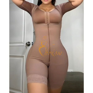 Spalline larghe <span class=keywords><strong>con</strong></span> Zip anteriore per la pancia senza maniche Shapewear da donna modellante per tutto il corpo colombiano braccio di controllo della pancia più sottile riducente - Product Image 5