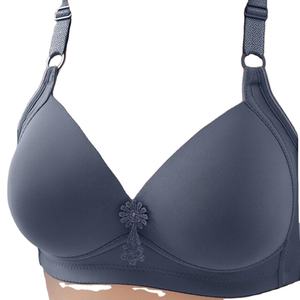 Sujetador de encaje con aros y copas completas de talla grande para mujer, de elastano/nailon, con almohadillas extraíbles, soporte sin aros, diseño transpirable y sexy. - Product Image 4