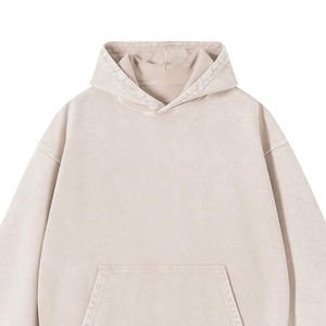 Sudadera con Capucha para Hombre de Alta Calidad, Estilo Vintage, Lavado Ácido, Corte Regular, Personalizable, Básica, Mezcla de Algodón, Ropa Urbana de Invierno - Product Image 6